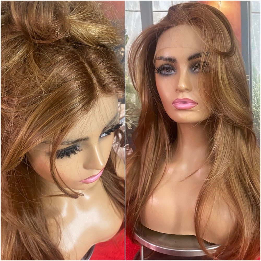 NEW Lace front natural mixed ginger wig